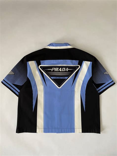 prada women bowling shirt|Prada bowling shirt sale.